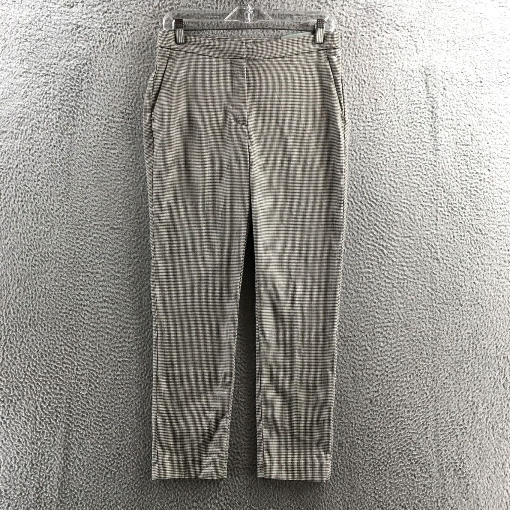 H&M H&M Trouser Slacks Skinny Pants Womens 6 Multicolor Houndstooth Mid Rise Zip NEW Pants Women Slim Streetwear Classic Womens Size 28" / US 6 / IT 42 - 2 Thumbnail