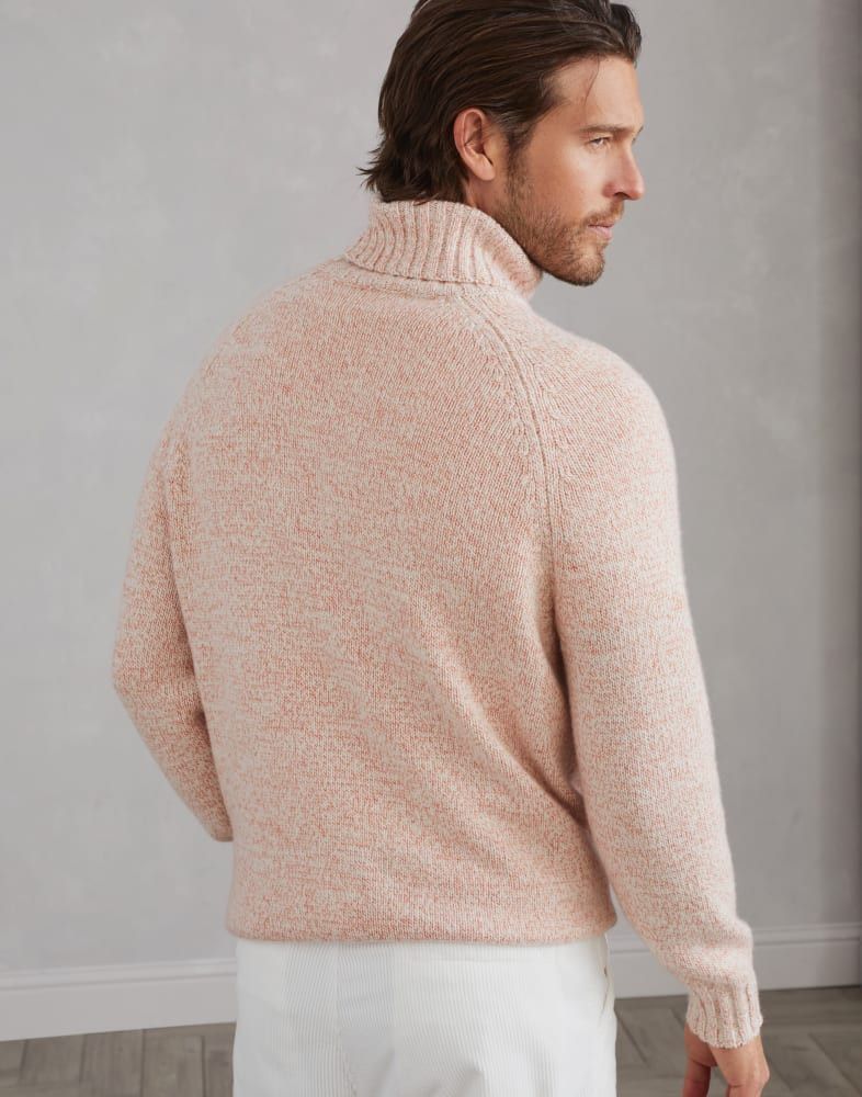 Brunello Cucinelli o1w1db10825 Cashmere Turtleneck in Orange Size US L / EU 52-54 / 3 - 3 Thumbnail