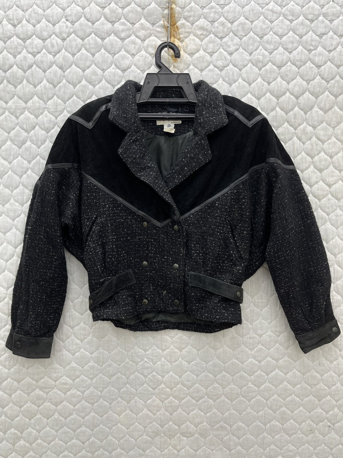 Hypebeast 💥💥💥STEALS DAVID BENJAMIN LEATHER WOOL BATWING JACKET Size S / US 4 / IT 40 - 1 Thumbnail