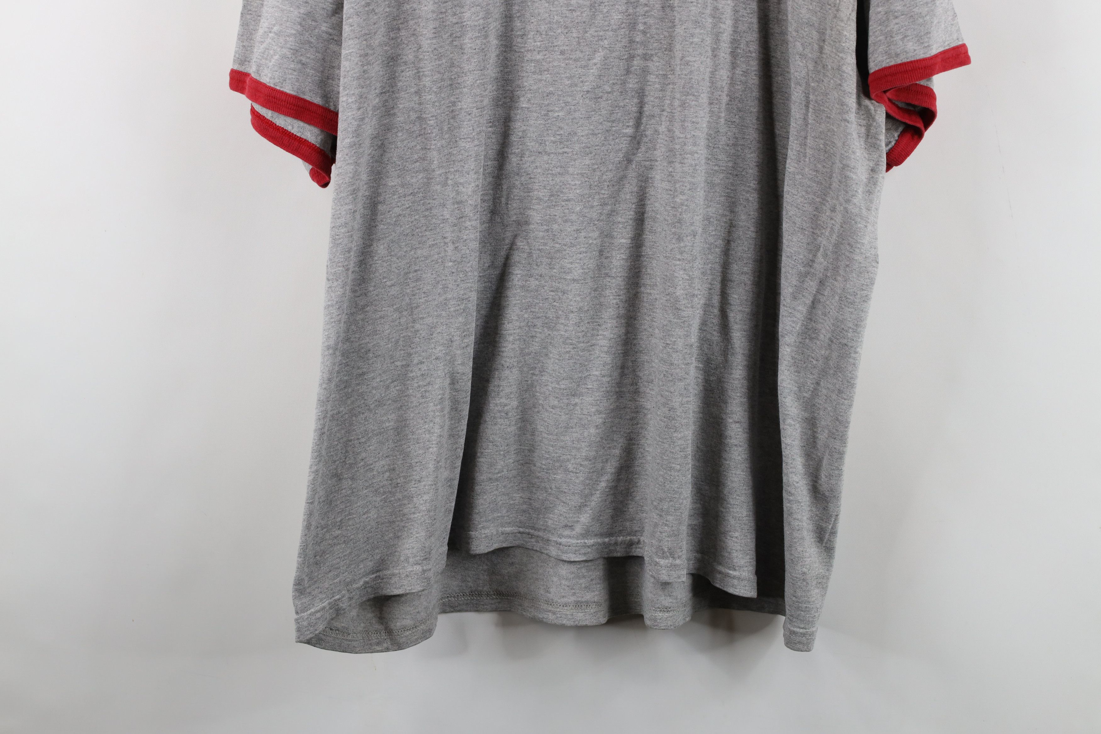 Nike Vintage 90s Nike Scott Mini Swoosh Ringer T-Shirt Gray Size US XXL / EU 58 / 5 - 14 Thumbnail