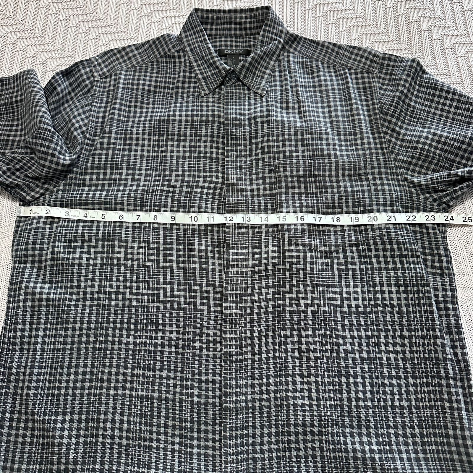 DKNY DKNY black plaid button down Size US M / EU 48-50 / 2 - 6 Thumbnail