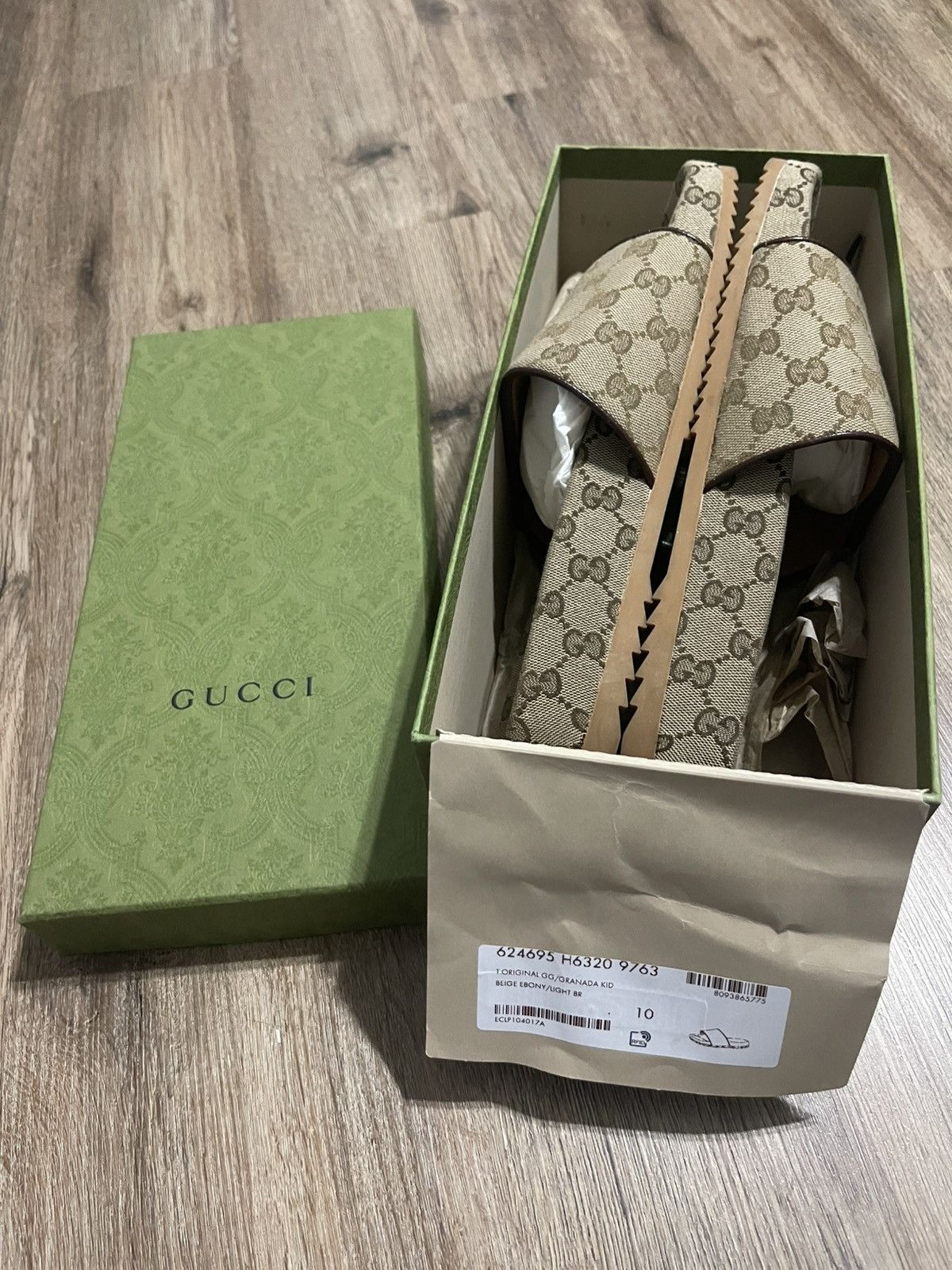 Gucci Gucci GG Slide Beige Canvas Size US 10 / EU 43 - 2 Thumbnail