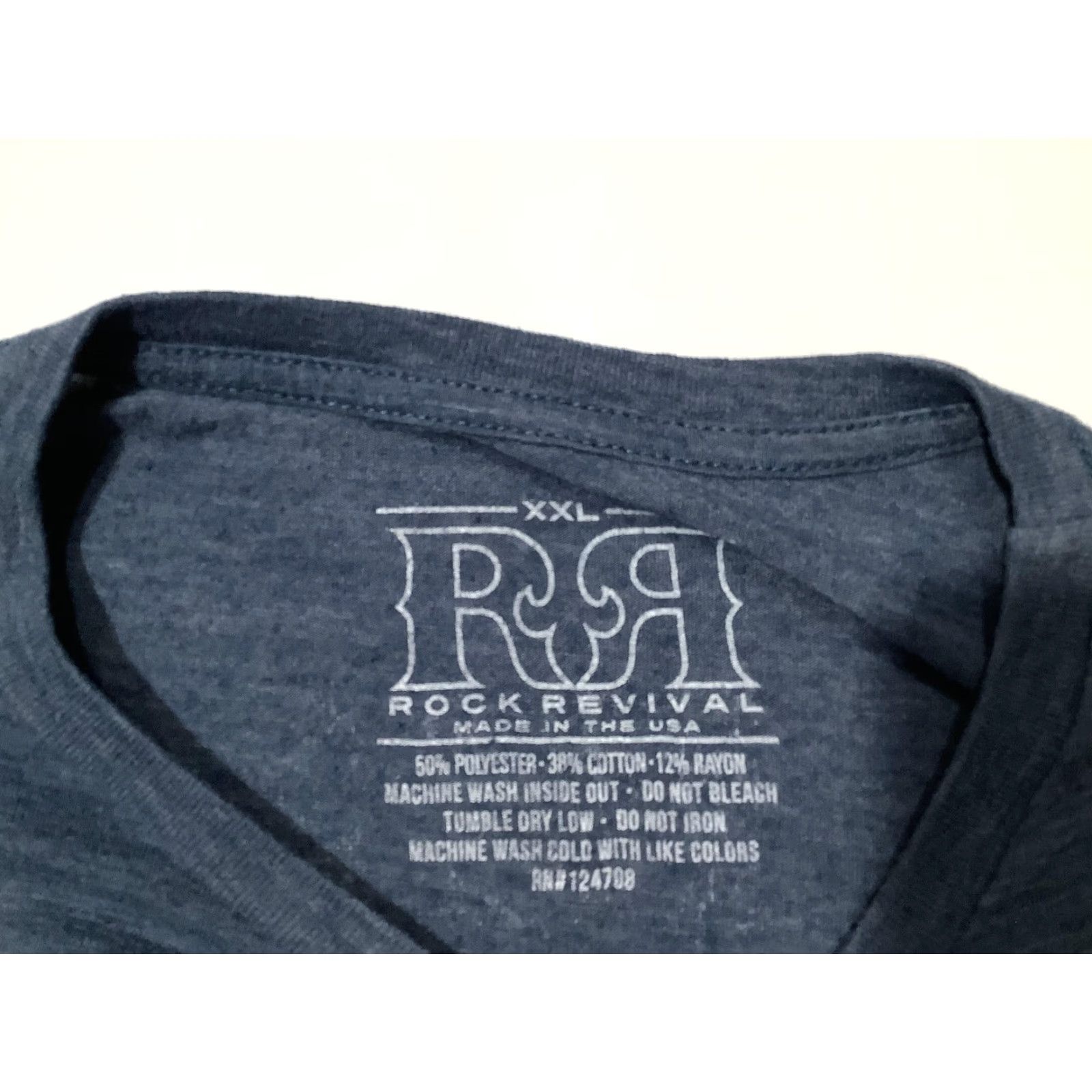 Vintage Rock Revival Shirt Mens 2XL Blue American Icon Graphic Tee Tagless LA USA Size US XXL / EU 58 / 5 - 4 Thumbnail