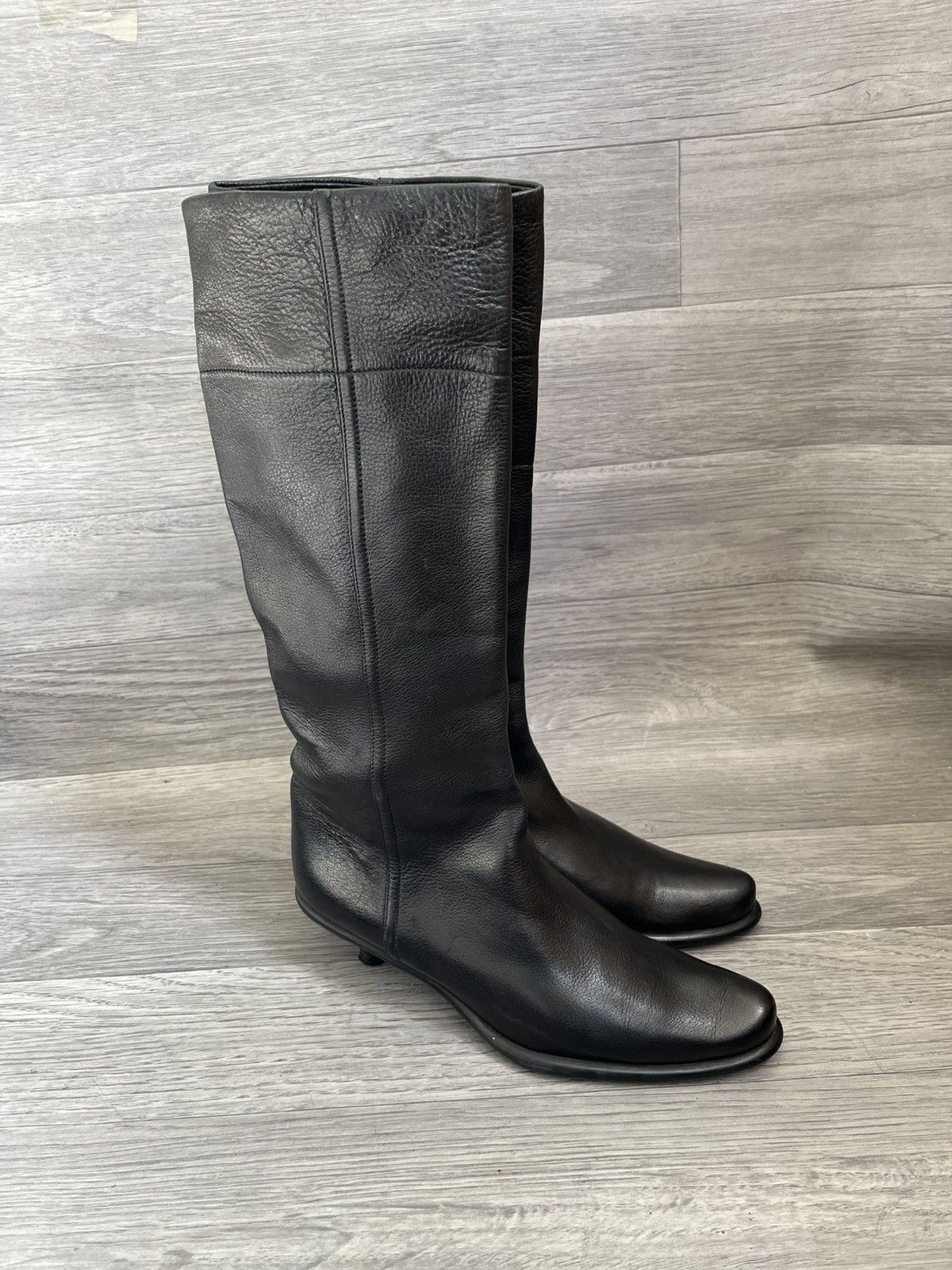 Miu Miu Miu Miu x Prada pointed toe long riding kitten heel boots Size US 6 / IT 36 - 7 Thumbnail