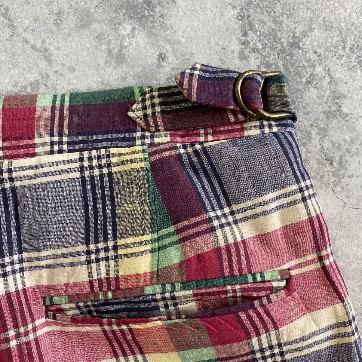 Polo Ralph Lauren Vintage 70’s Polo Ralph Lauren Madras Checks Baggy Trousers Size US 36 / EU 52 - 22 Thumbnail