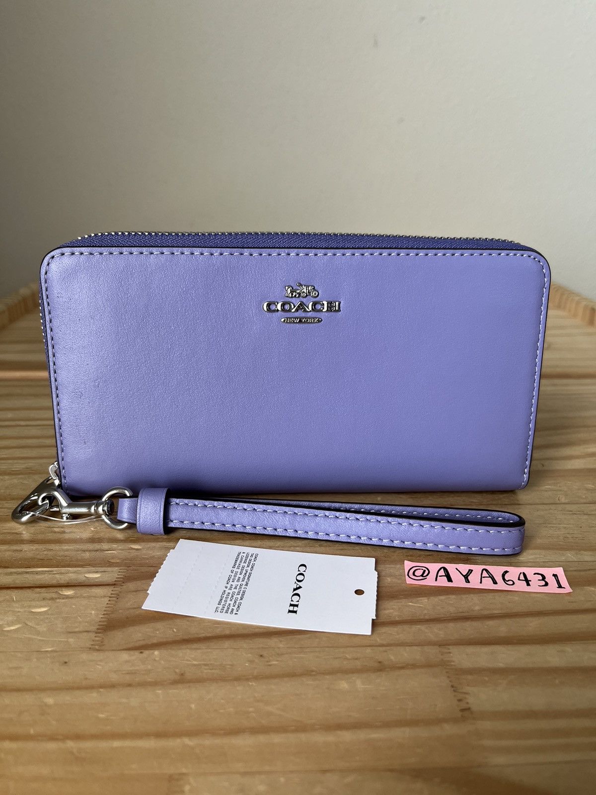 image of Coach Wallet in Purple, Women's