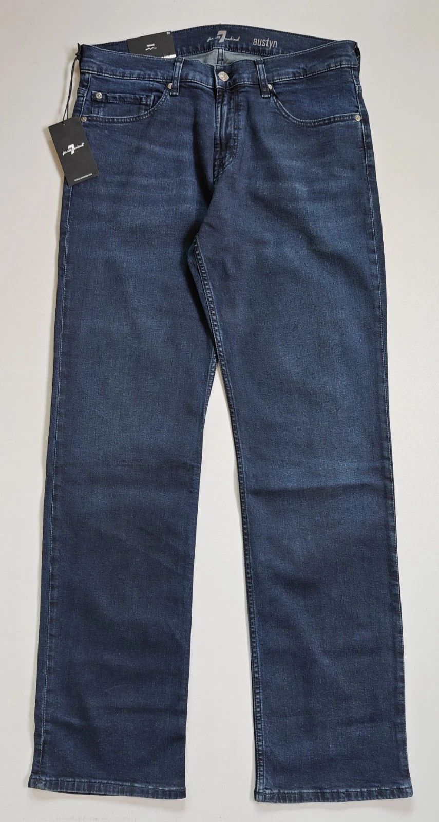 7 For All Mankind 7 For All ManKind Austyn River Water Straight Jeans T / 6061 Size US 31 - 2 Thumbnail
