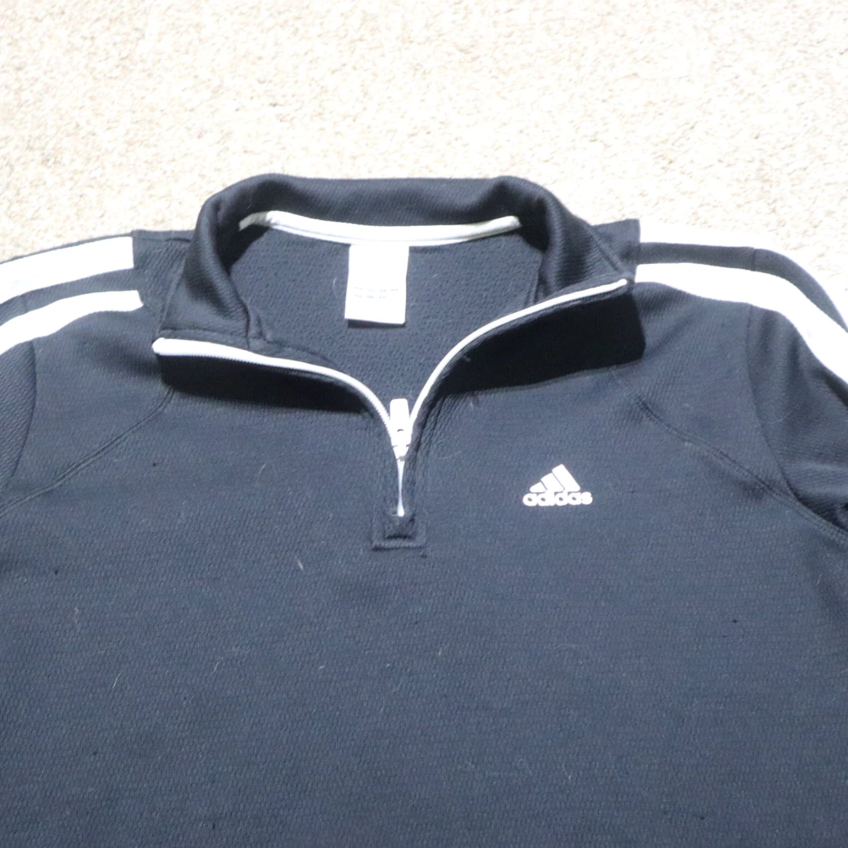 Adidas Adidas Sweater Shirt Mens XL Black White Stripe 1/4 Zippered Track Multicolor Pullover Size US XL / EU 56 / 4 - 2 Thumbnail