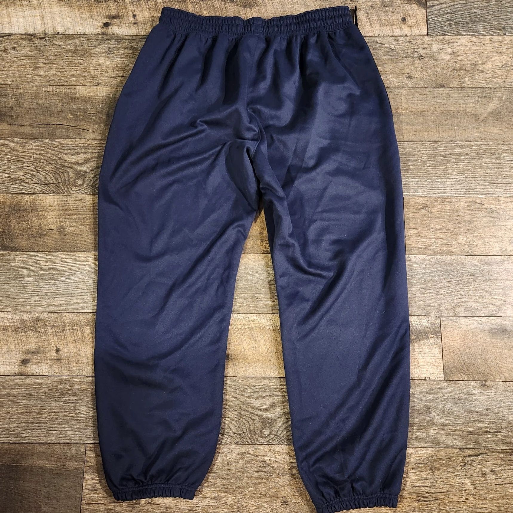 Nike Nike Jogger Pants Mens 2XL Navy Blue Athletic Warm Up Tech Pocket Drawstring Pants Boys? Size US 39 - 6 Thumbnail