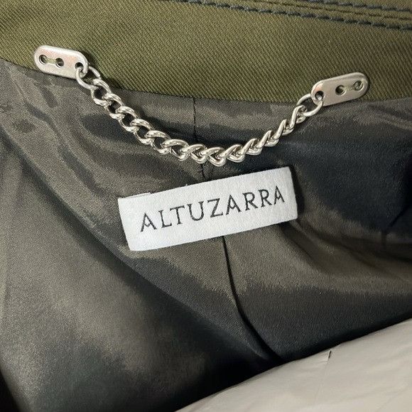 Altuzarra Altuzarra Olive Green Double-Breasted Peplum Quilted Officer Size M / US 6-8 / IT 42-44 - 11 Thumbnail