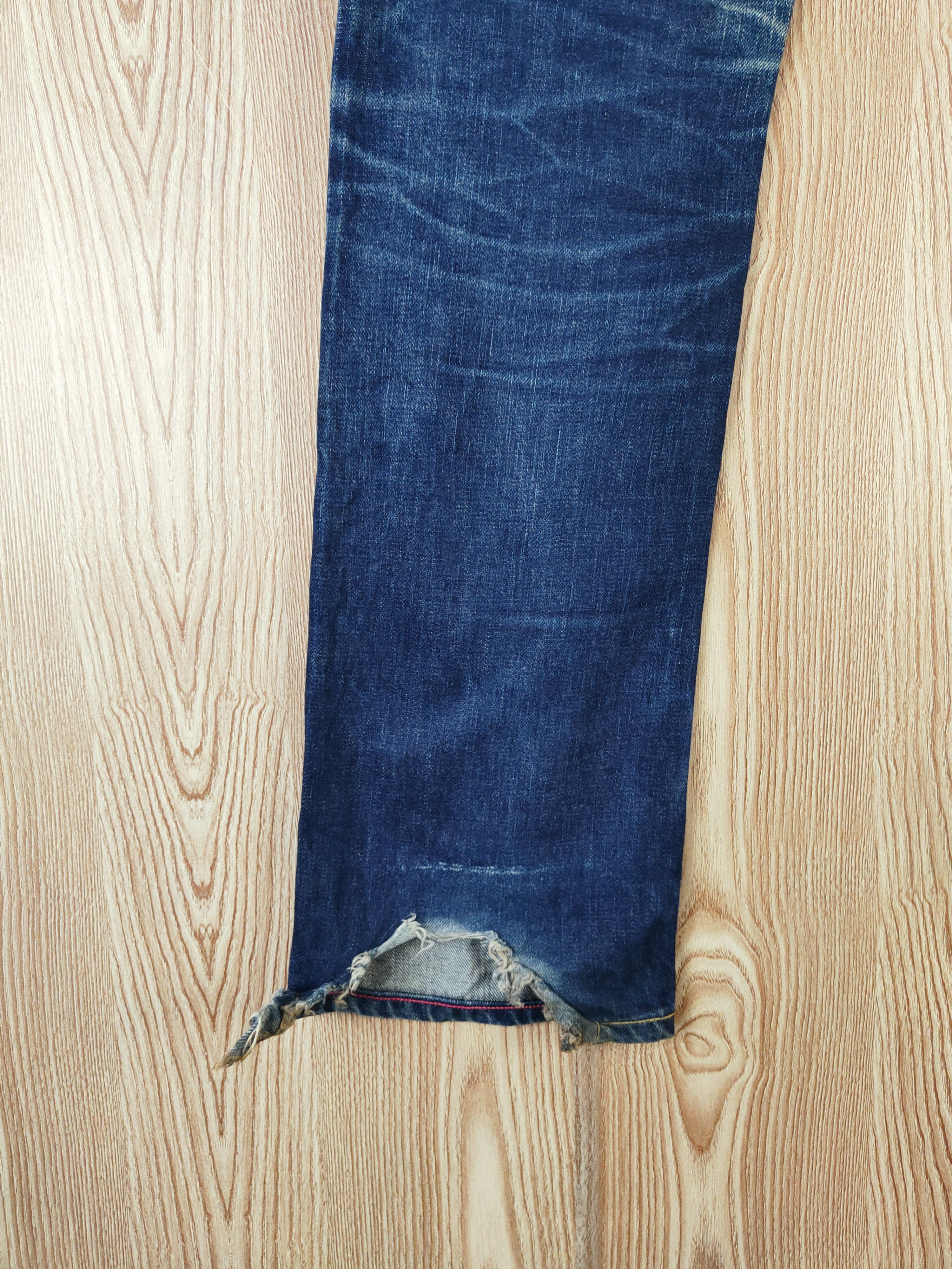 Japanese Brand Paul Smith selvedge Dark Blue Distressed Ripped Jeans #W604 Size 27" / US 4 / IT 40 - 11 Thumbnail