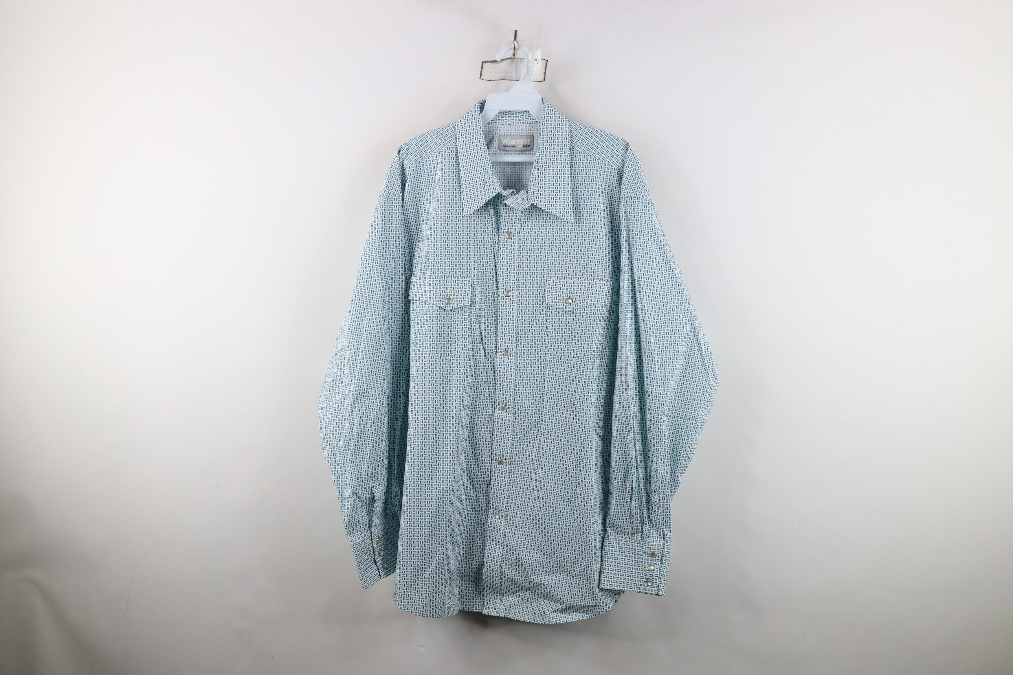 Wrangler Vintage 90s Wrangler Cowboy Rodeo Snap Button Collared Shirt Size US XXL / EU 58 / 5 - 1 Thumbnail