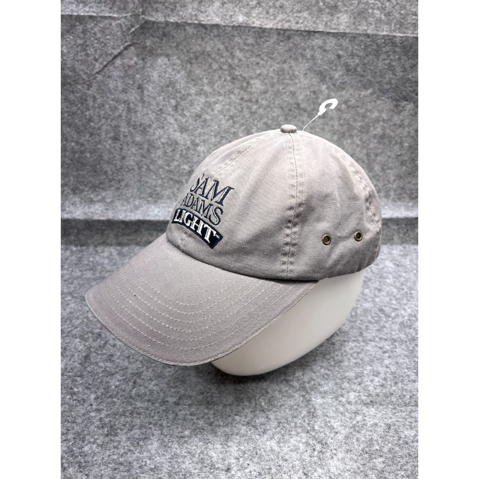 Vintage Sam Adams American Light Hat Cap Strap Back Adult One Size Gray 100% Cotton Size ONE SIZE - 4 Thumbnail