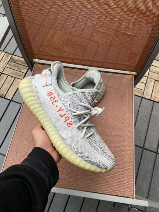 used blue tint yeezy