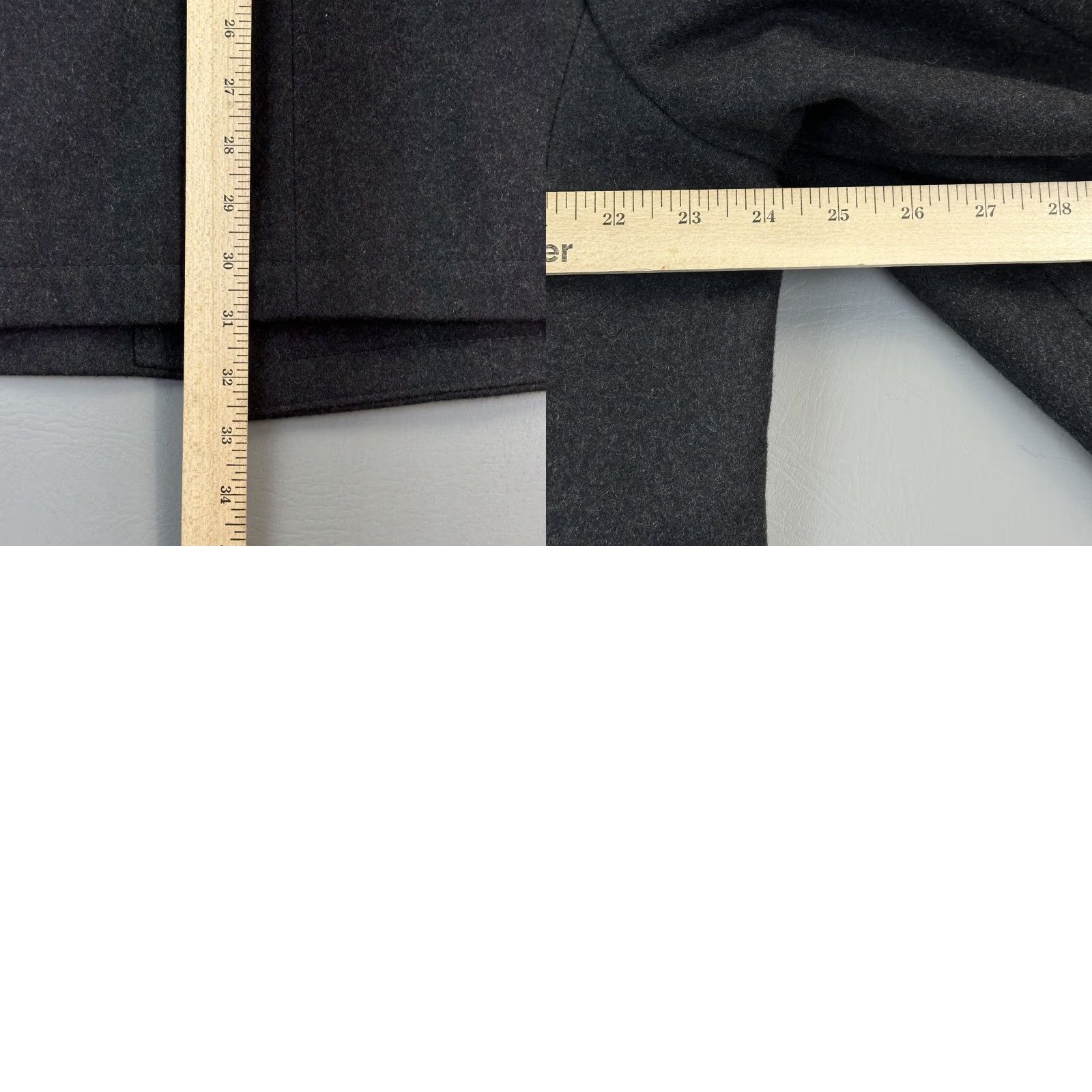 Nautica Nautica Peacoat Jacket Mens L Charcoal Wool Blend Quilt Lined Insulated Coat Size US L / EU 52-54 / 3 - 9 Thumbnail