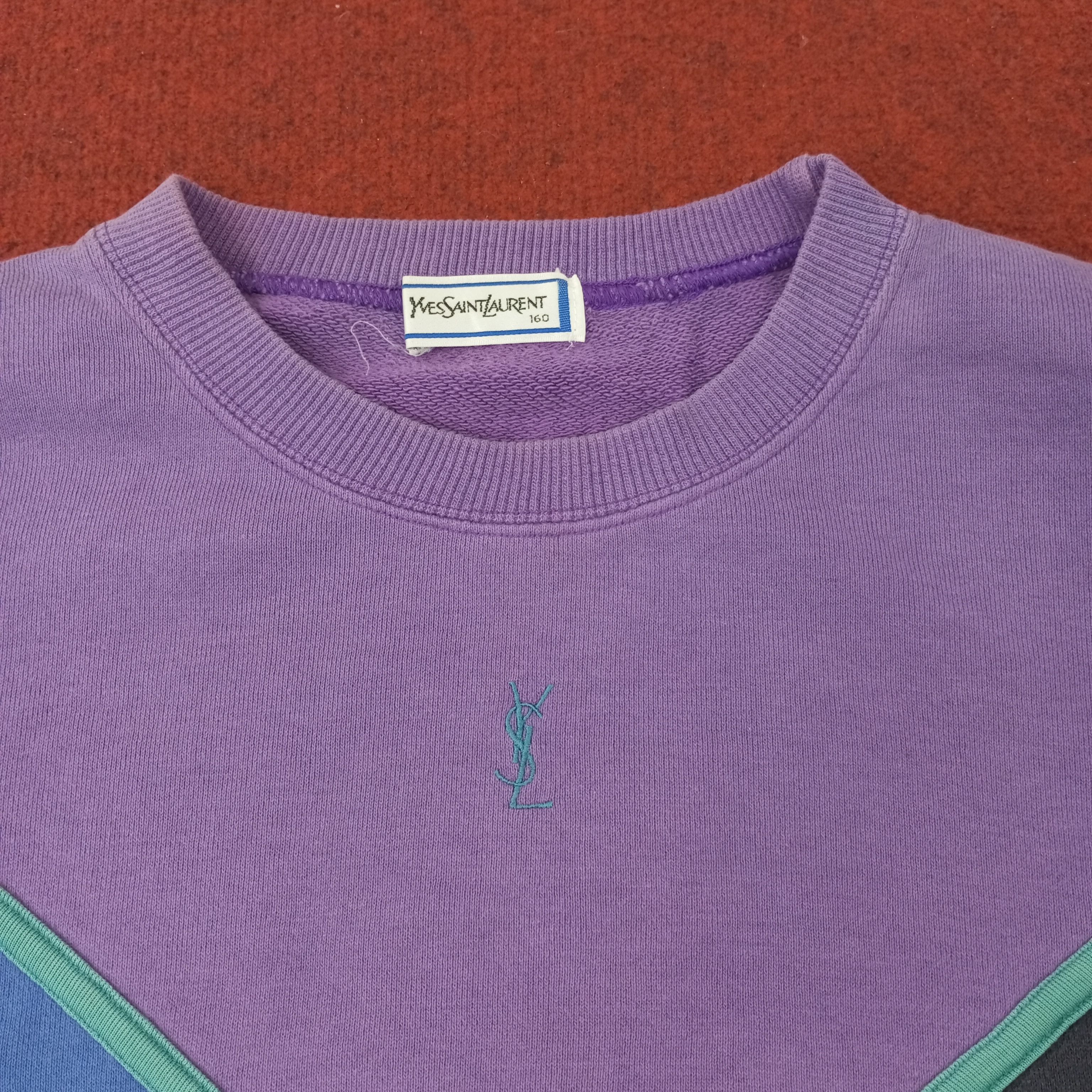 Vintage × Yves Saint Laurent Yves Saint Laurent YSL Fashion Style Sweatshirt c222n11 Size US L / EU 52-54 / 3 - 2 Thumbnail