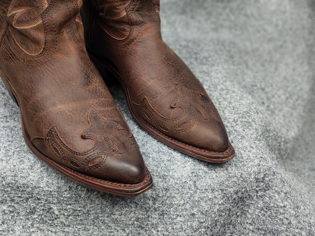 Boulet Vintage Boulet Canada Made Brown Western Cowboy W Boots Size US 7.5 / IT 37.5 - 17 Thumbnail
