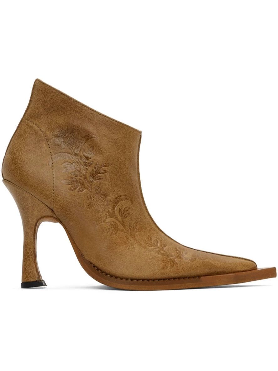 KNWLS KNWLS Carved Pointed Toe Ankle Boot 39 (worn once) Size US 8.5 / IT 38.5 - 1 Thumbnail