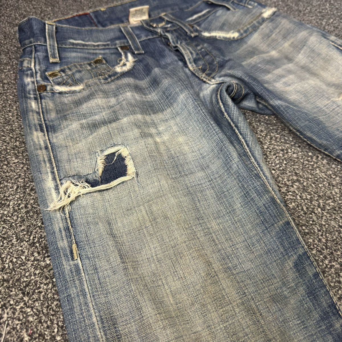 True Religion Destroyed True Religion Long Jean Hysteric Glamour Style LGB Size US 29 - 4 Thumbnail
