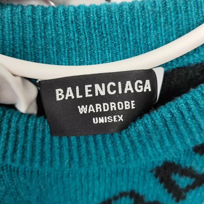 Balenciaga Balenciaga Cashmere Sweater Size S Blue Size US S / EU 44-46 / 1 - 3 Thumbnail