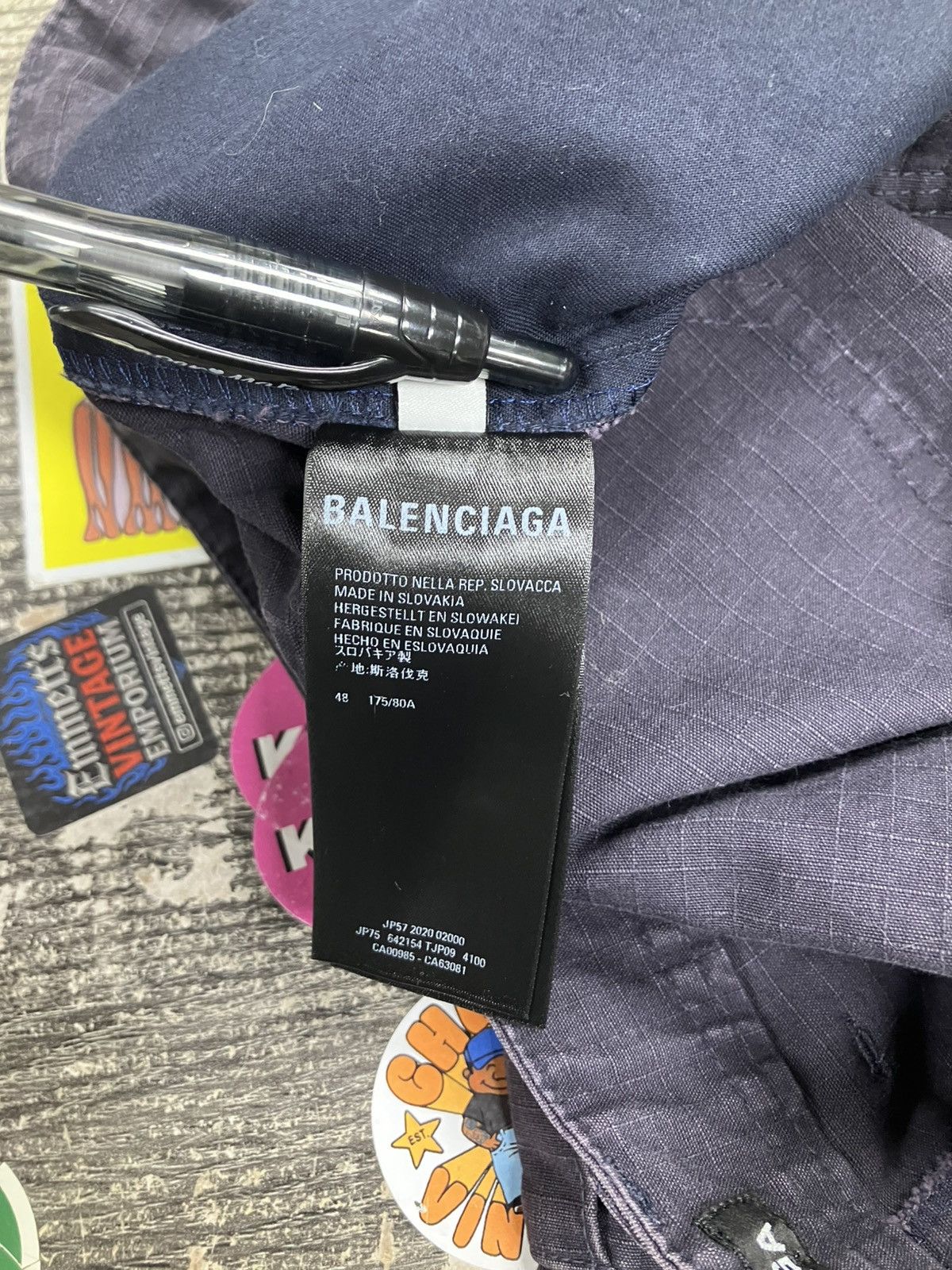 Balenciaga 32-Balenciaga Slim Navy Cargo Pants Size US 32 / EU 48 - 8 Thumbnail