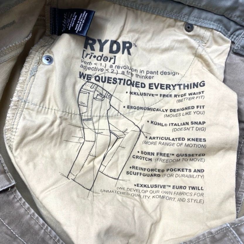 Doublet VINTAGE Kuhl Rydr Patina Dye Canvas Double Knee Pants Mens 32x32 Outdoor Work Shirt Size US 32 / EU 48 - 6 Thumbnail