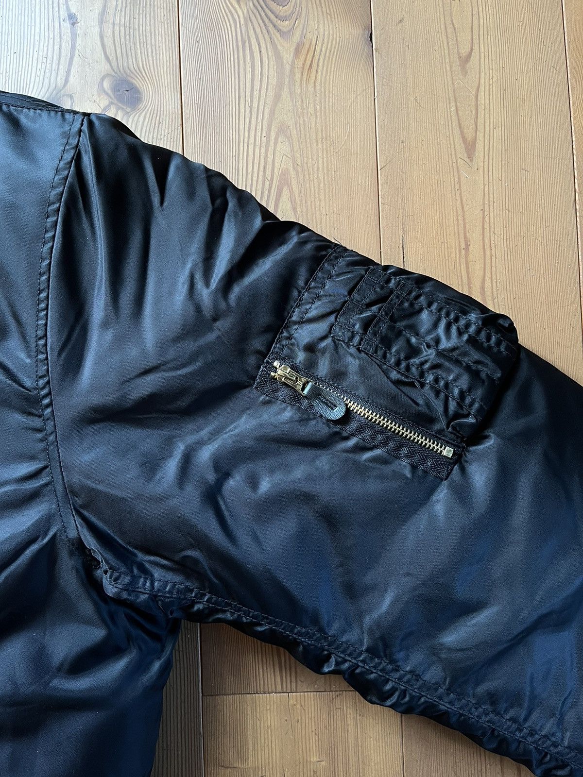 Fostex Garments × Japanese Brand Fostex MA-1 Original Bomber Jacket 4XL Black (like Raf) Size US XXL / EU 58 / 5 - 6 Thumbnail
