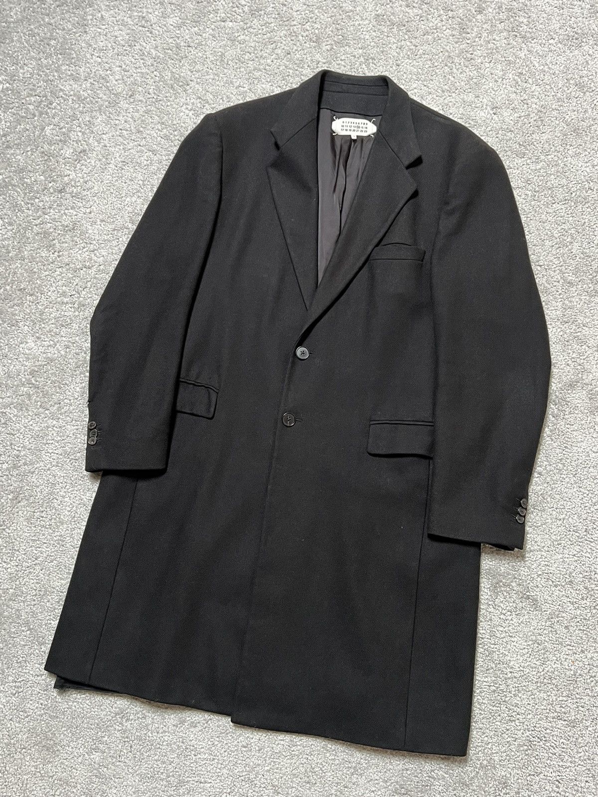 Maison Margiela Vintage Maison Margiela Black Wool Coat Size L Size US L / EU 52-54 / 3 - 3 Thumbnail