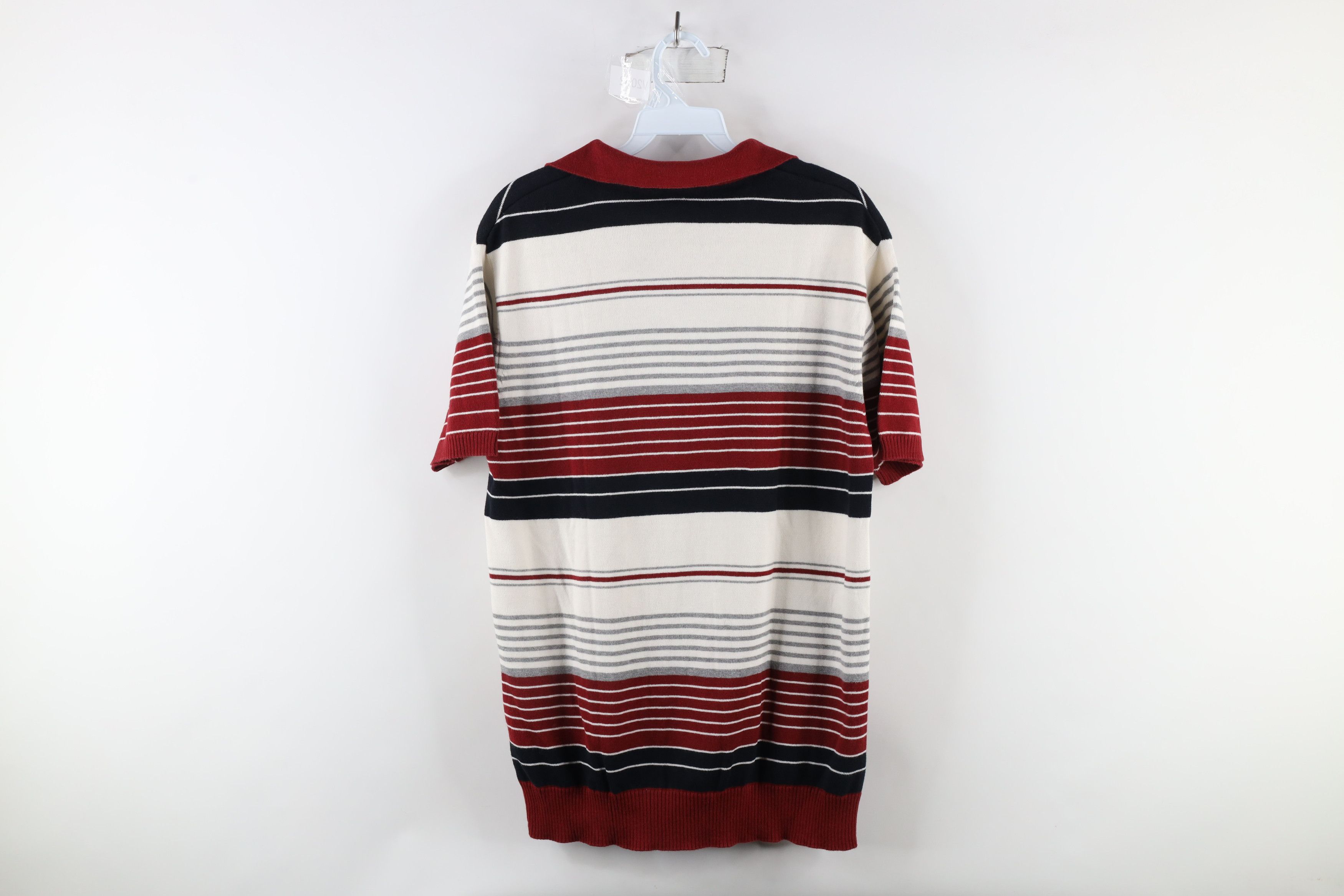 Vintage Vintage 90s Streetwear Block Knit Collared Pullover Polo Size US M / EU 48-50 / 2 - 7 Thumbnail