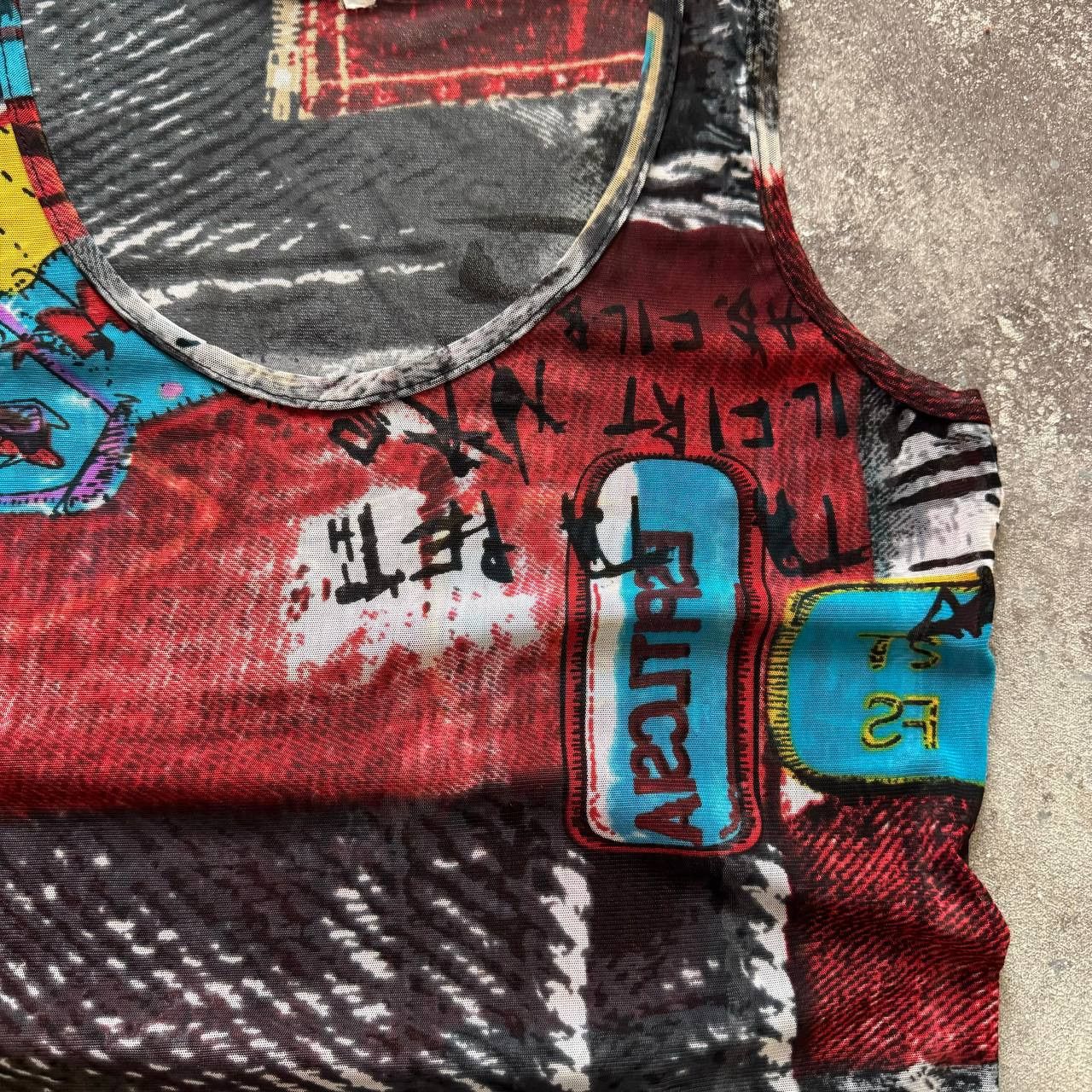 Hysteric Glamour × Japanese Brand × Vintage Japanese Style Vintage Avant-Garde Mesh Tank Top Size M / US 6-8 / IT 42-44 - 5 Thumbnail