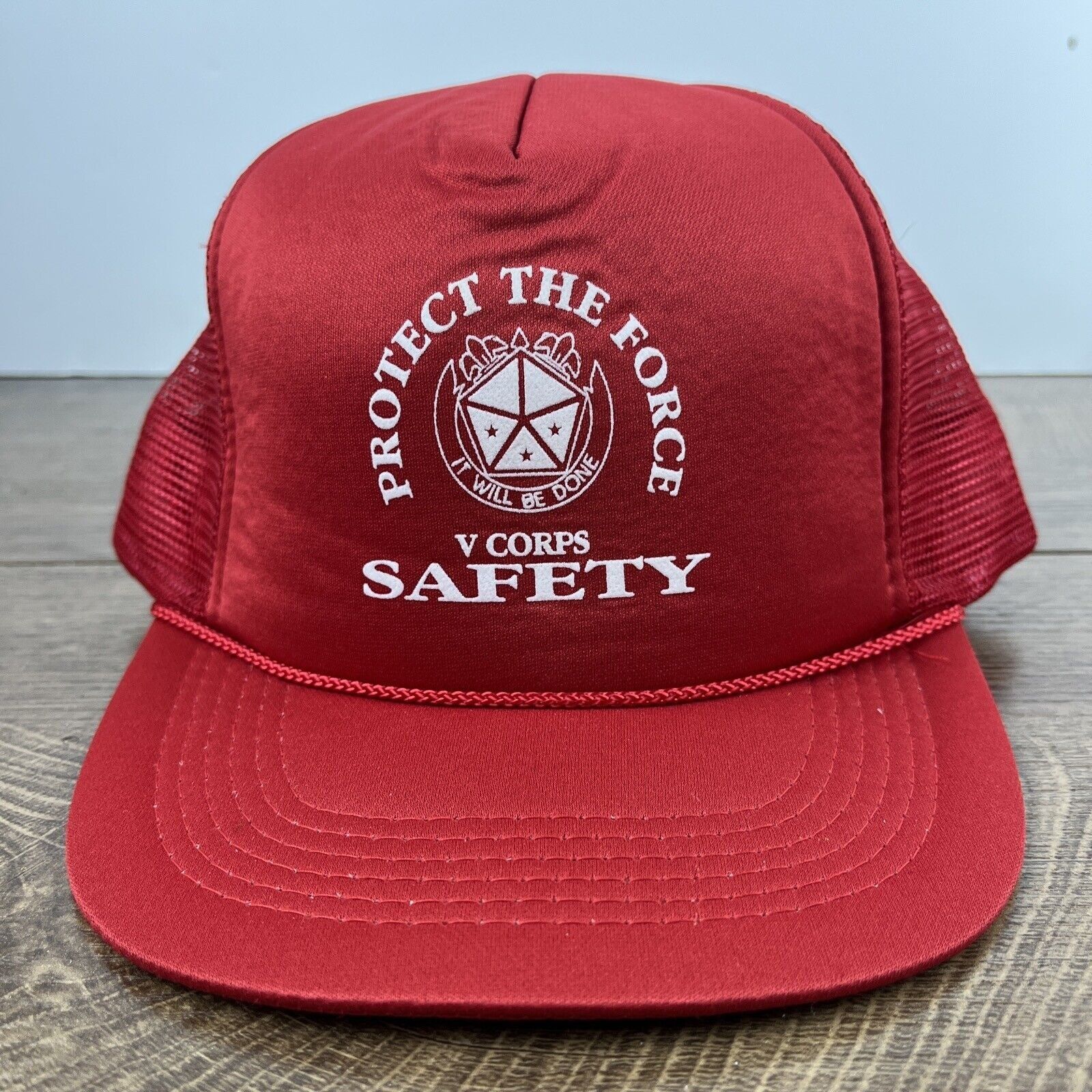 Other Protect the Force Hat Safety Hat Snapback Red Adjustable Hat Size ONE SIZE - 3 Thumbnail