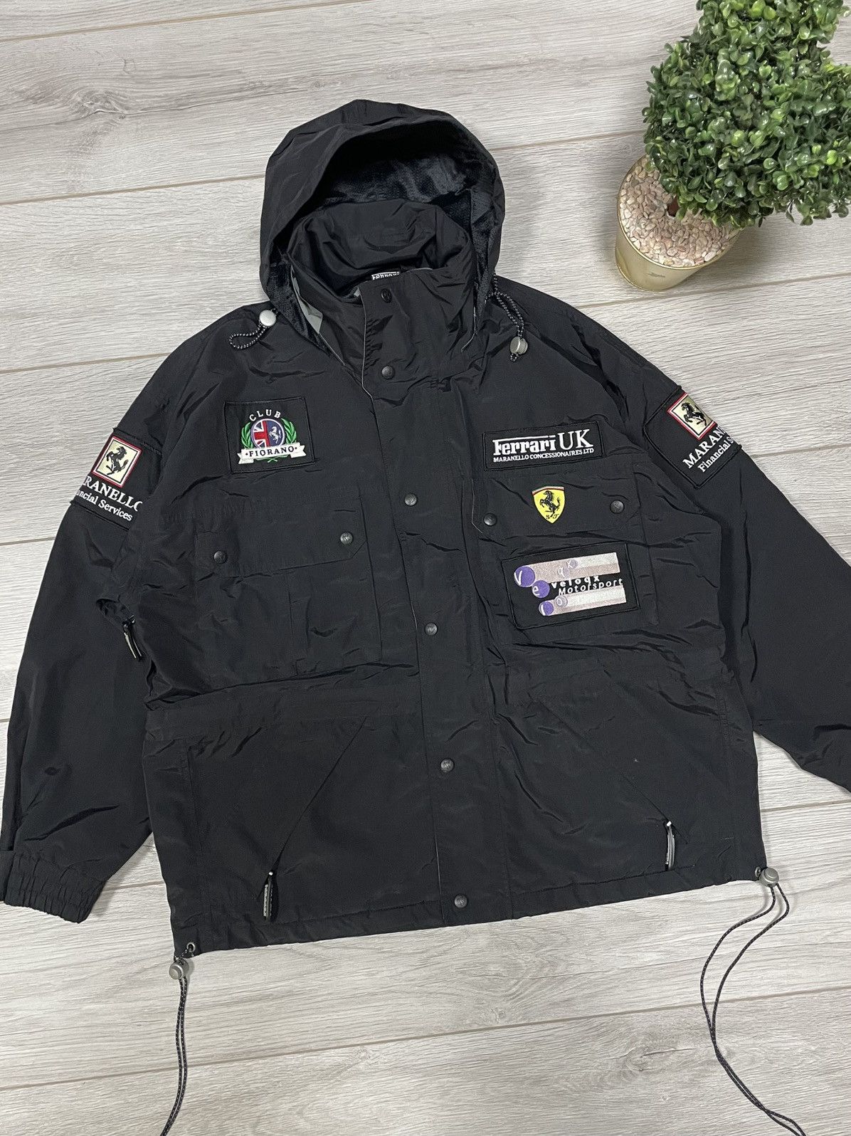 Ferrari Ferrari UK racing jacket hooded big logo Size US M / EU 48-50 / 2 - 3 Thumbnail