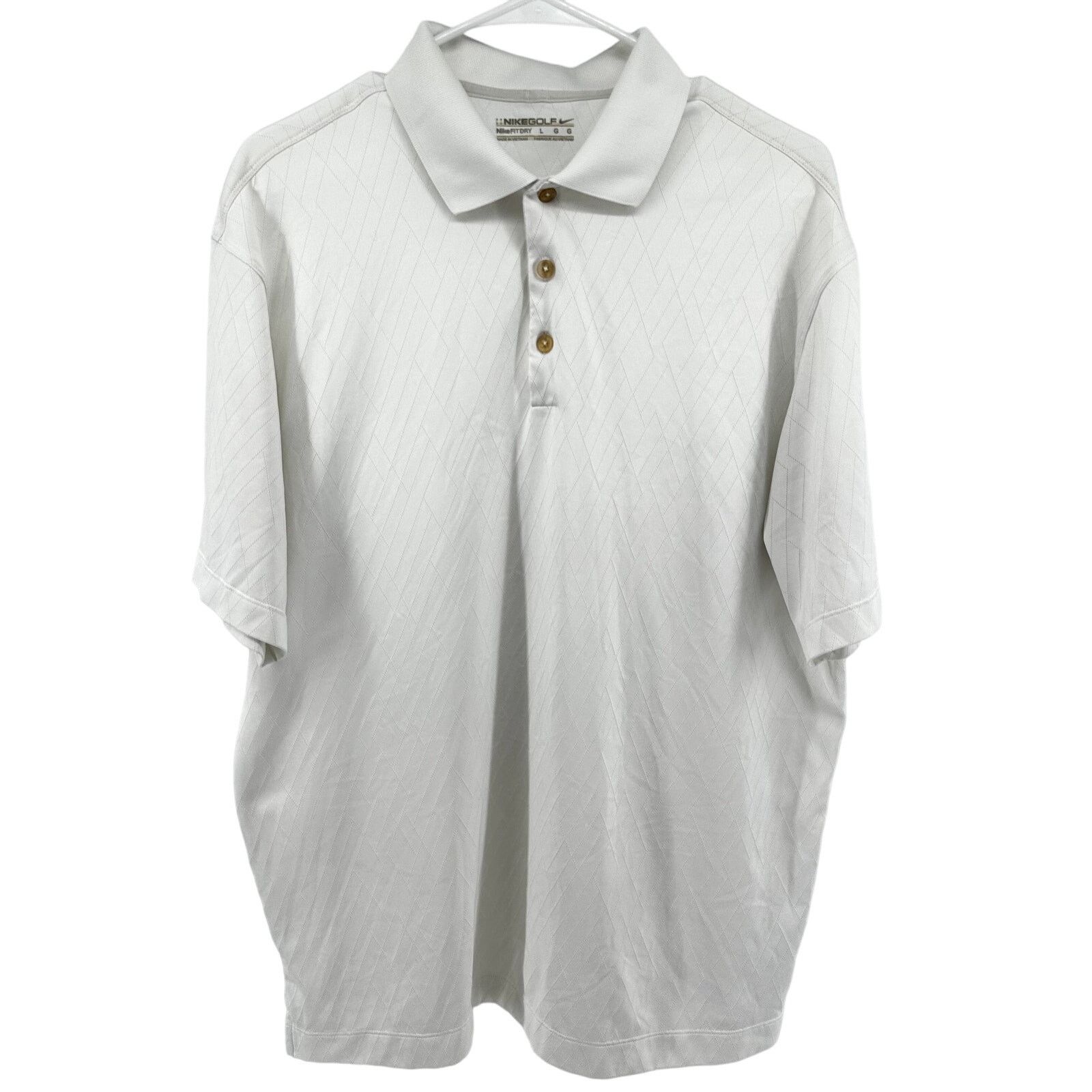 Nike Nike Golf Fit Dry Polo Shirt Perforated Diamond White Large Size US L / EU 52-54 / 3 - 1 Thumbnail