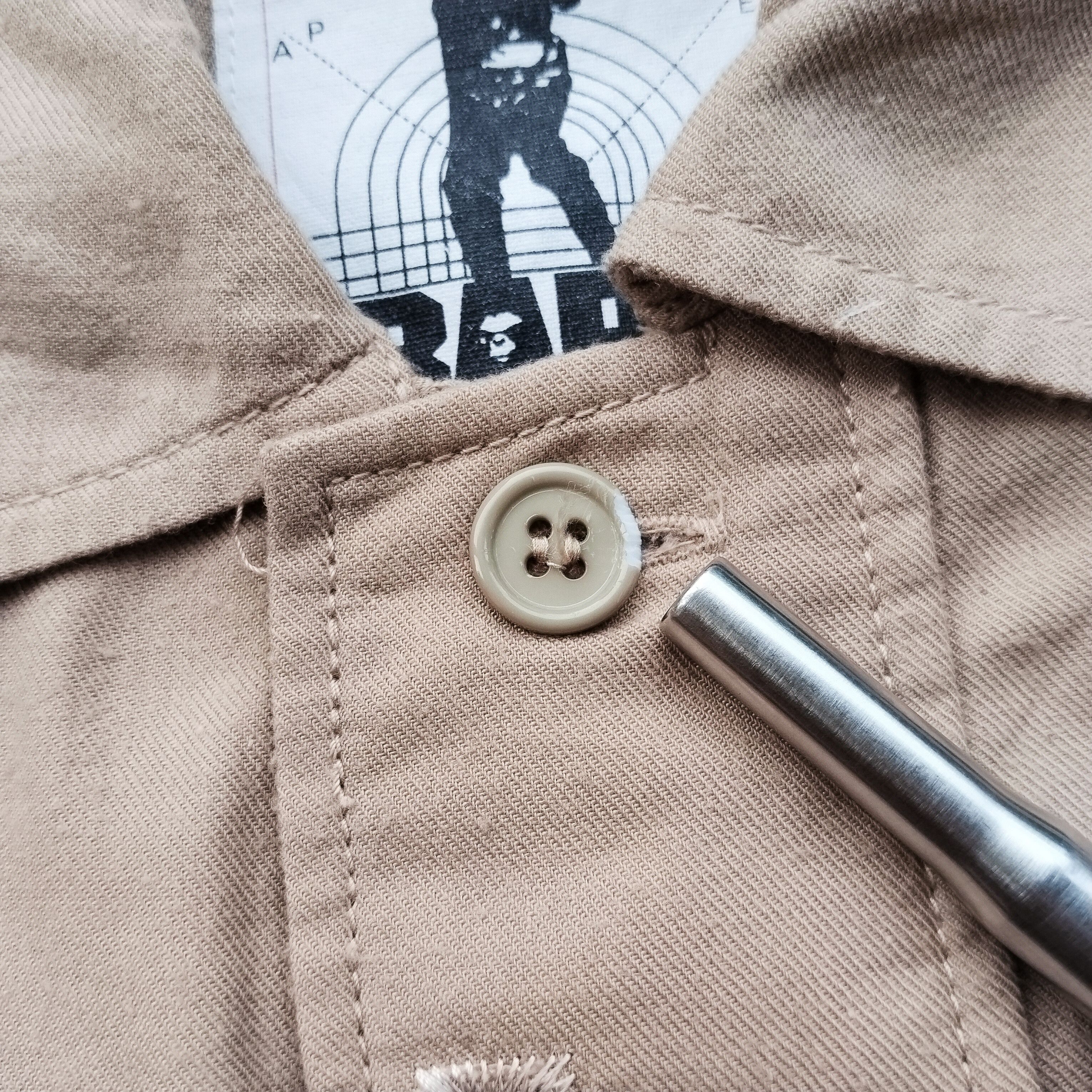 Bape 2000's Exclusive Bape Patch Militery Button Up Size US S / EU 44-46 / 1 - 13 Thumbnail