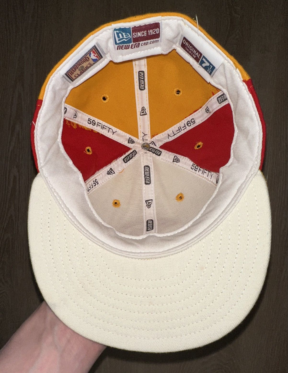 NBA × New Era × Vintage Vintage Atlanta Hawks New Era Fitted Hat Size 7 1/8 Size ONE SIZE - 4 Thumbnail