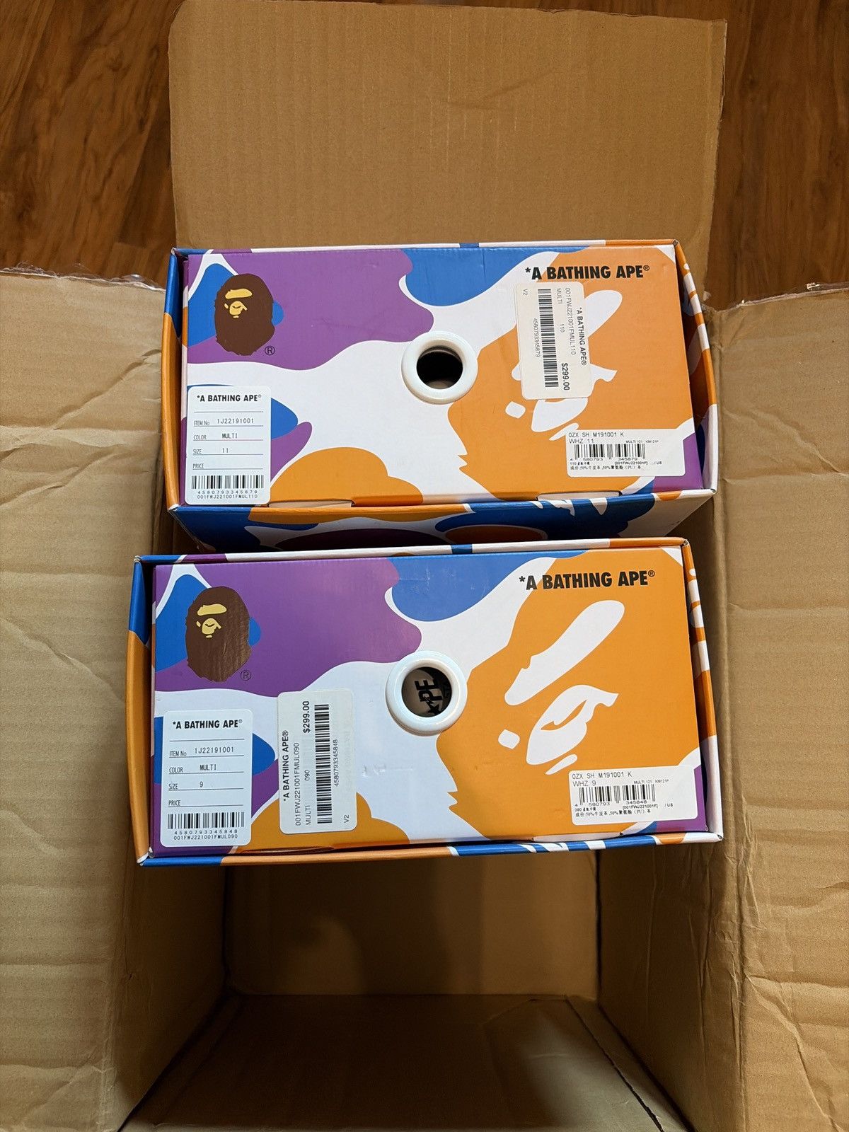 NEW Bape Los Angeles Camo Bapestas