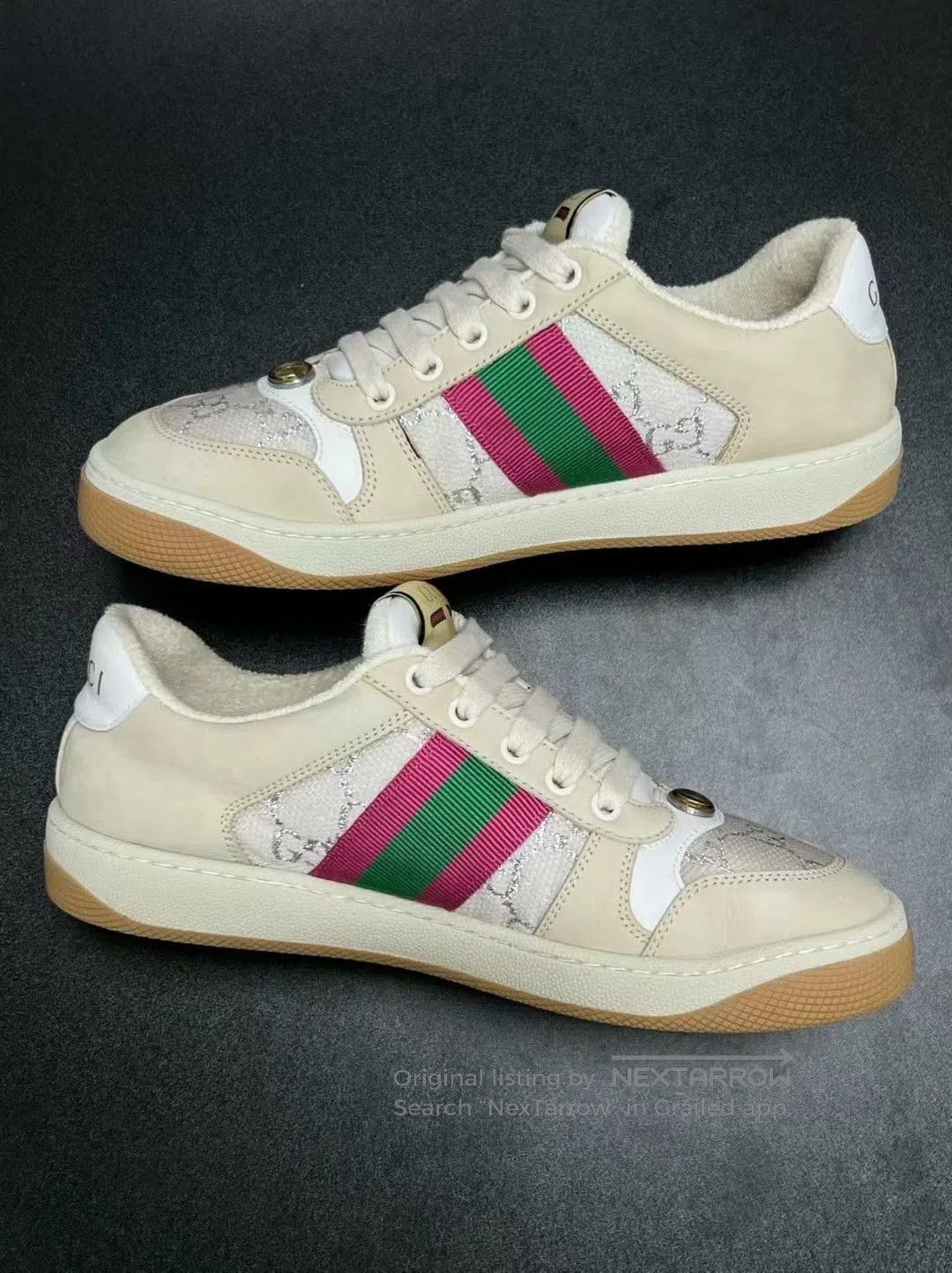 Gucci gucci screener sneakers in beige color. Size US 6.5 / EU 39-40 - 6 Thumbnail