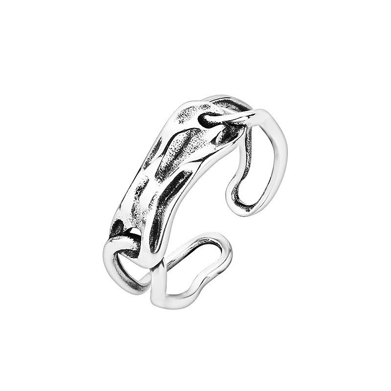 Jewelry Vintage Jewelry Rings Open Size Chrome Ring (Size 7-13) Size ONE SIZE - 3 Thumbnail