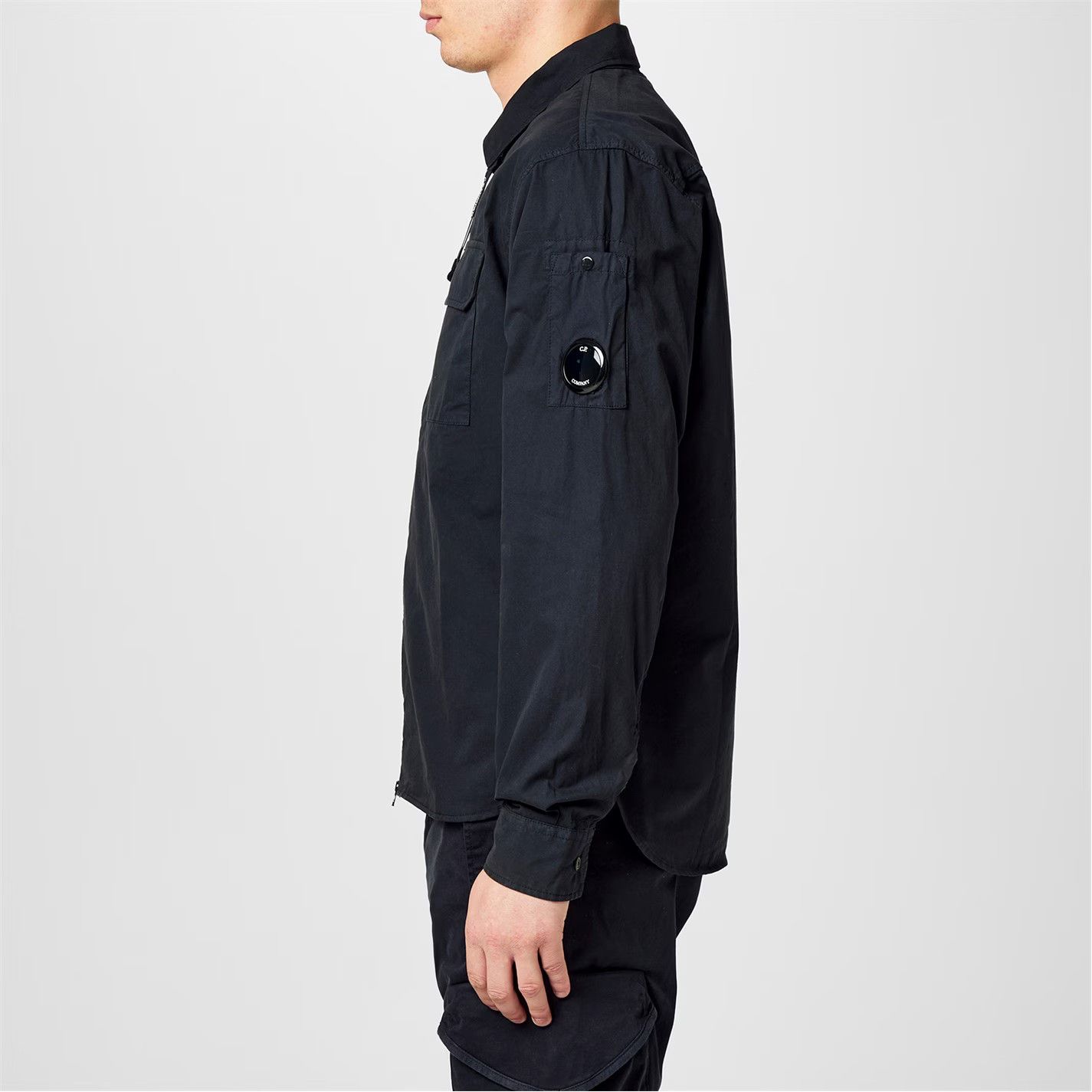 C.P. Company o1g2r1mq0426 Gabardine Lens Cotton Long Sleeve Overshirt Size US XXL / EU 58 / 5 - 5 Thumbnail
