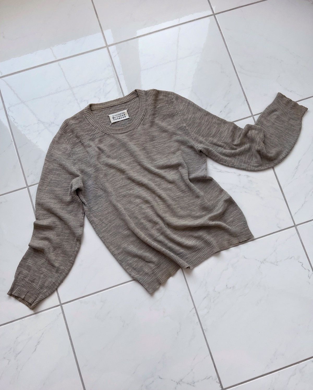 image of Vintage Maison Margiela Sweater in Grey, Men's (Size Small)