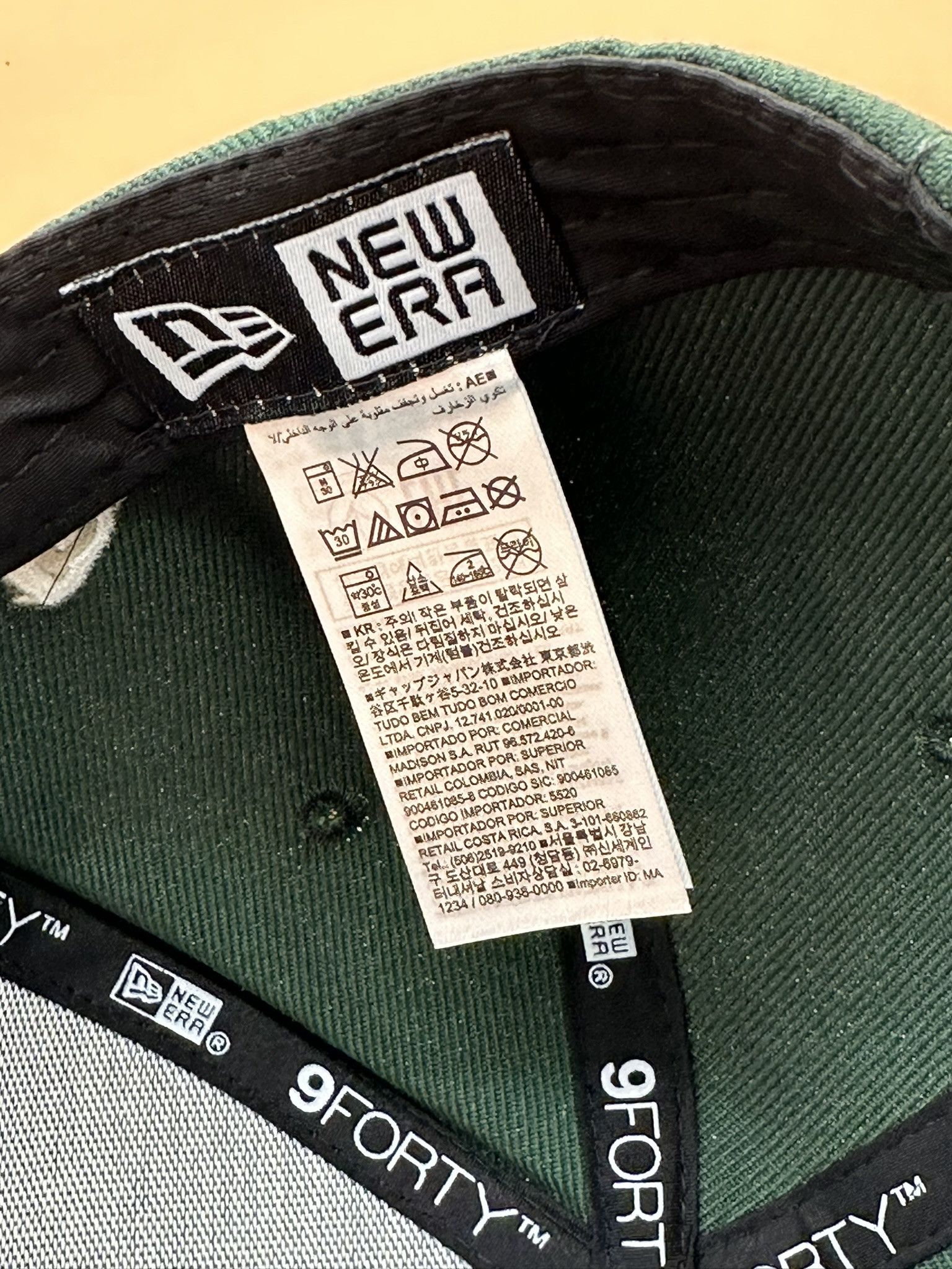 New Era LA Dodgers Green Adjustable Cap White Logo Hat Size ONE SIZE - 3 Thumbnail