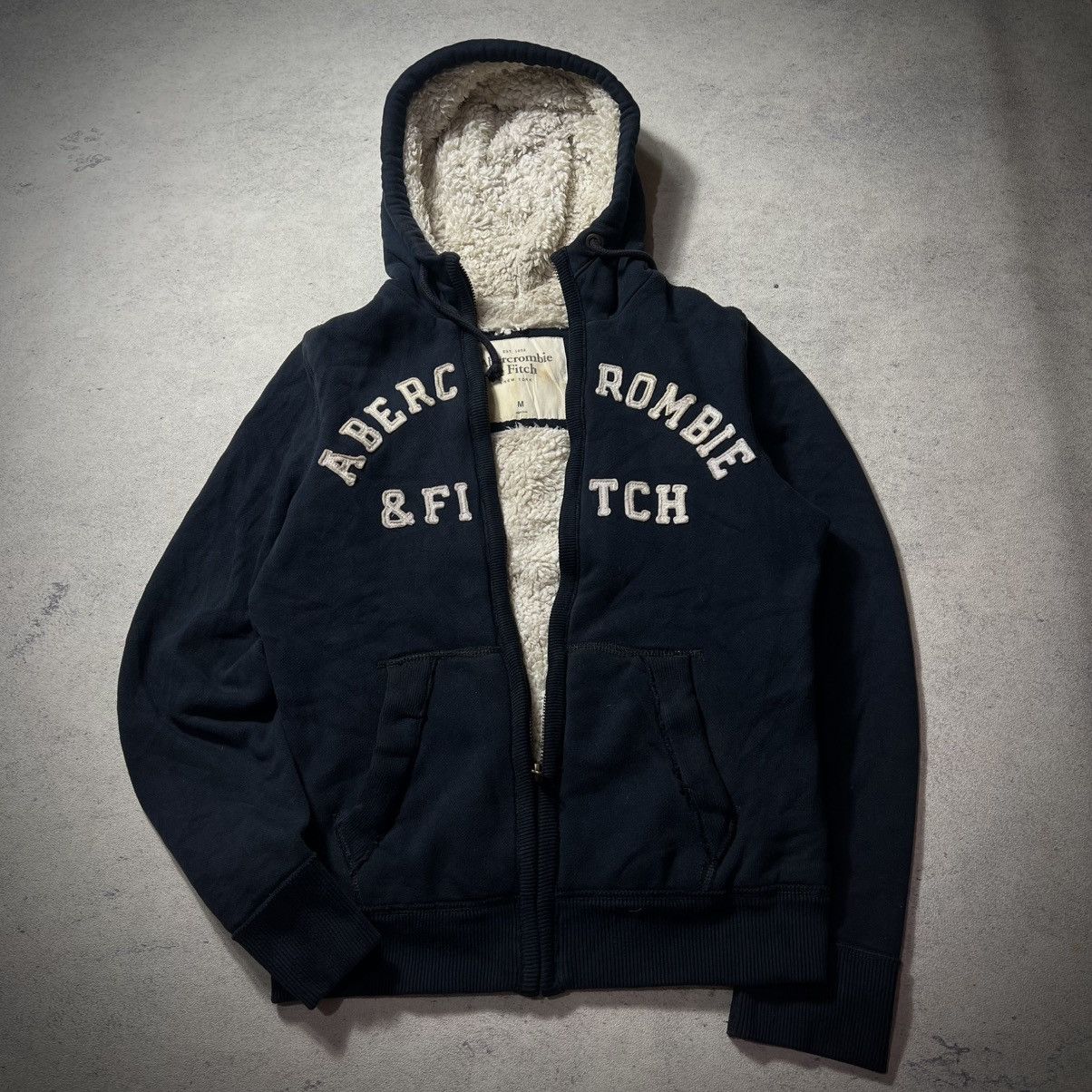 Y2k Fur Sherpa Abercrombie Gothic Grunge Punk Lgb Zip Hoodie