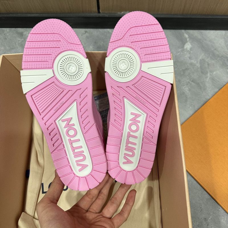 Louis Vuitton Louis Vuitton Pink Trainer Low-Top Sneakers - Size US 7 / EU 40 - 4 Thumbnail
