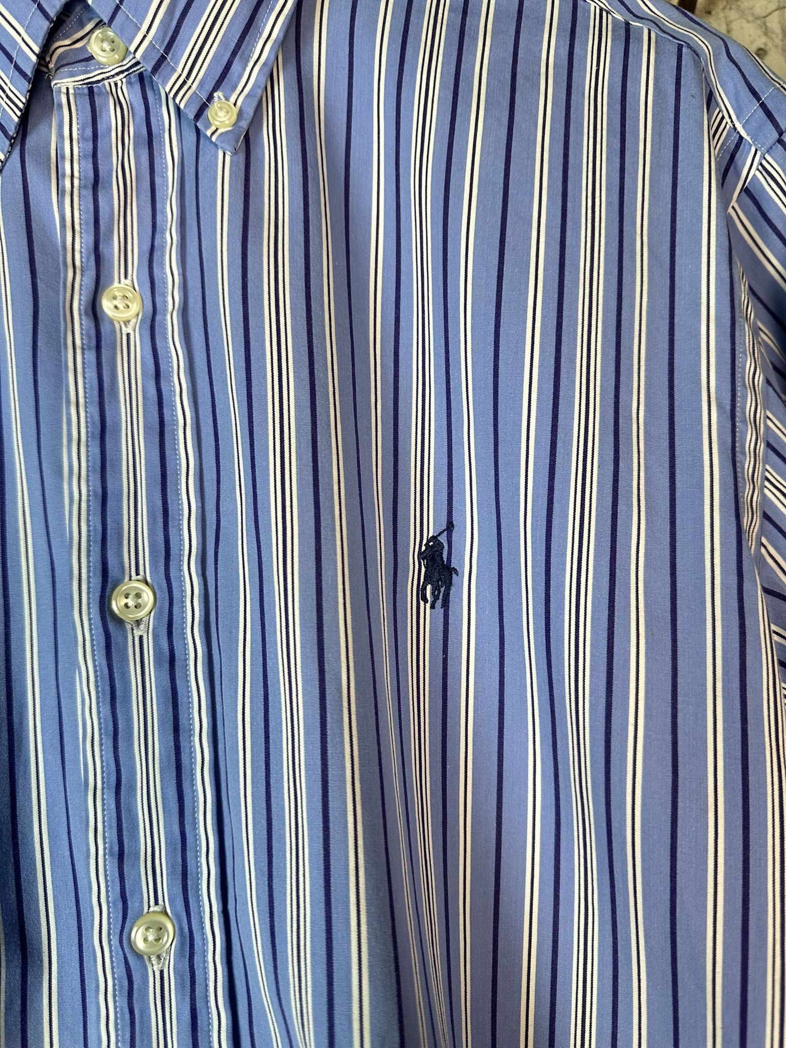 Polo Ralph Lauren Vintage Polo Ralph Lauren Stripped Button Up Shirt Size US XL / EU 56 / 4 - 8 Thumbnail