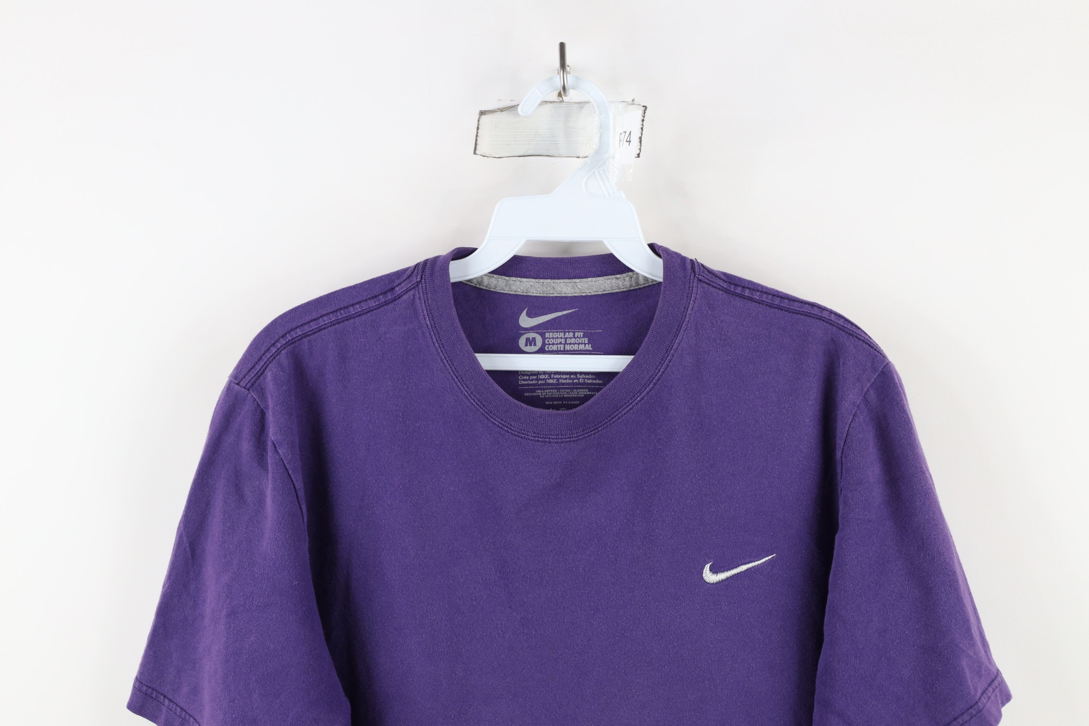 Nike × Vintage Vintage Nike Scott Mini Swoosh Short Sleeve T-Shirt Purple Size US M / EU 48-50 / 2 - 2 Thumbnail