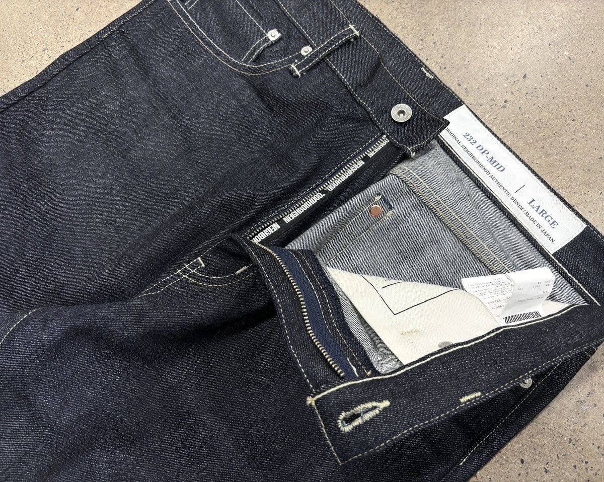 Neighborhood Neighborhood NBHD 23aw Rigid Denim Jeans Dp-Mid，L Size US 36 / EU 52 - 4 Thumbnail