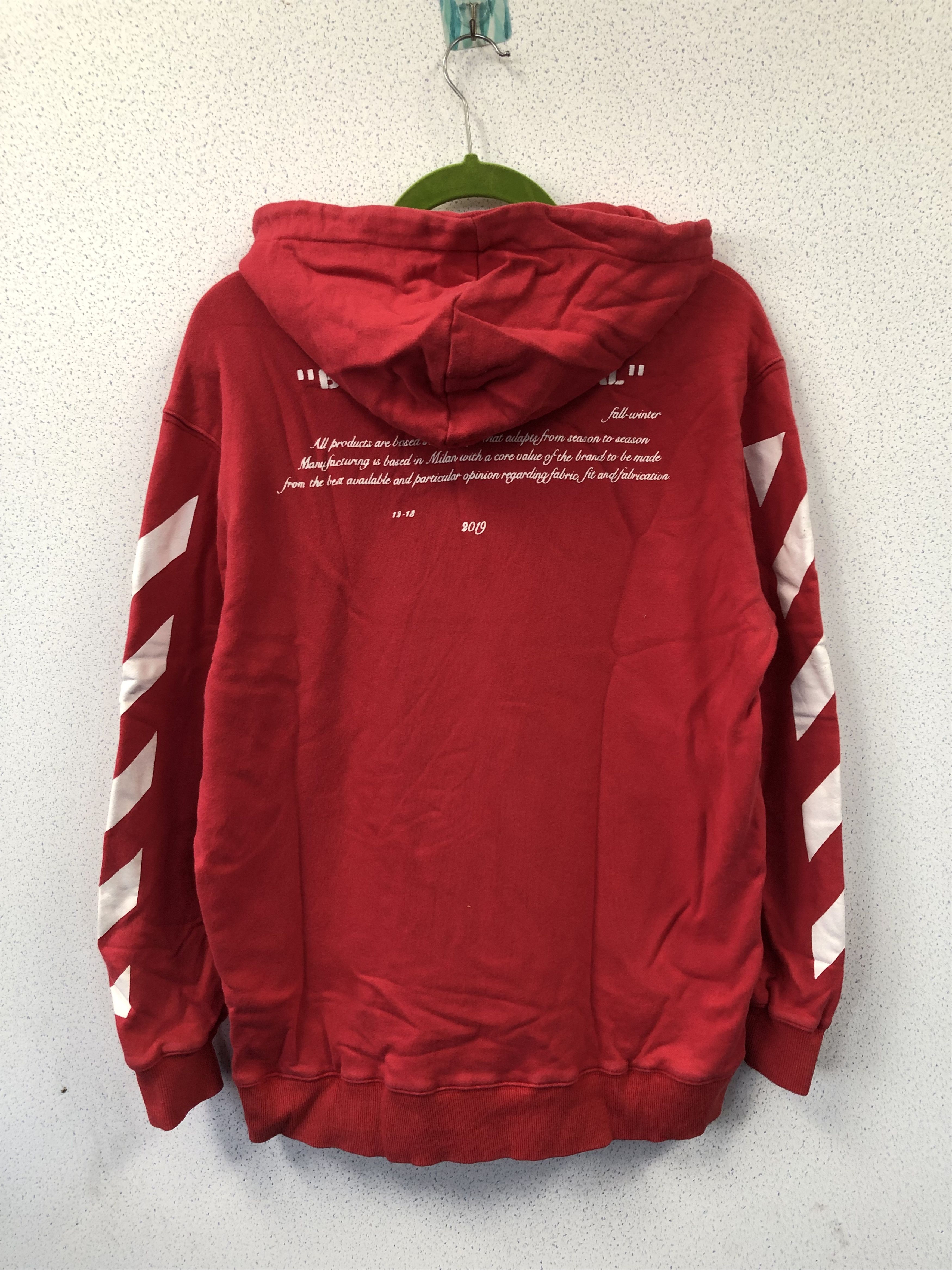 Japanese Brand Off White x Virgil Obloh Benini Hoodie Size US L / EU 52-54 / 3 - 4 Thumbnail