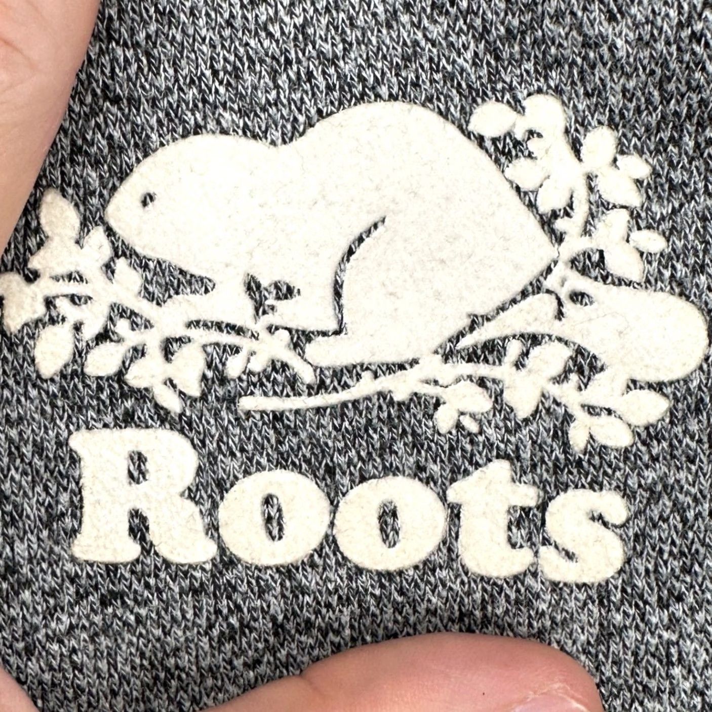 Roots VINTAGE Roots Womens Zip Polo Sweater Large Grey Knit Casual Long Sleeve Logo Ladies Size L / US 10 / IT 46 - 6 Thumbnail