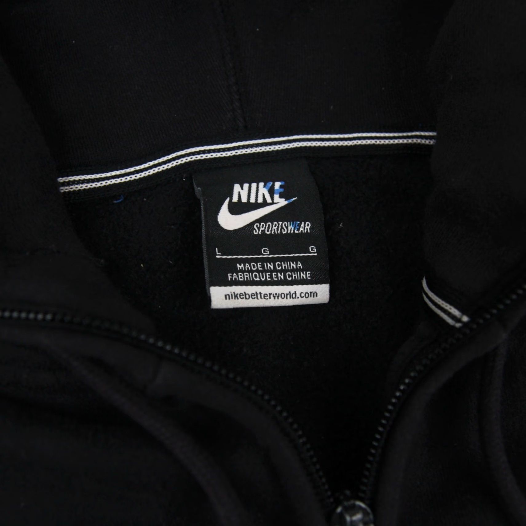 Nike VINTAGE Nike Mens Large Hoodie France Football Federation F.F.F. Black 80s 90s Football Merch Mens Size US L / EU 52-54 / 3 - 3 Thumbnail