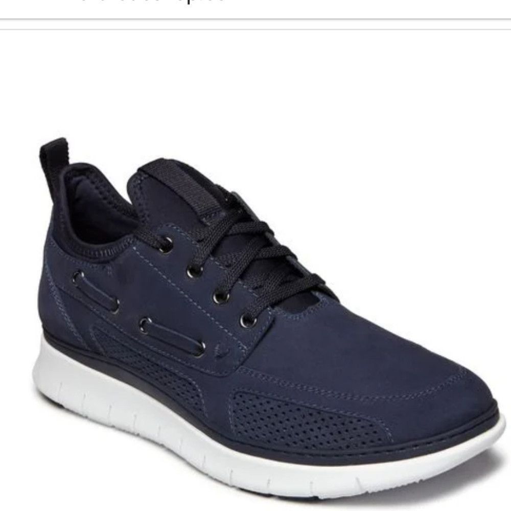 Vionic VIONIC men's fresh Damian blue leather shoes 7 Size US 7 / EU 40 - 1 Thumbnail